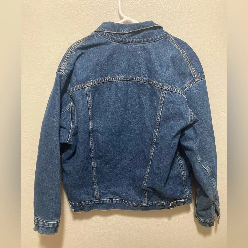 Vintage Levi’s Fleece Lined Denim Trucker Jacket Medium Blue Cozy Retro